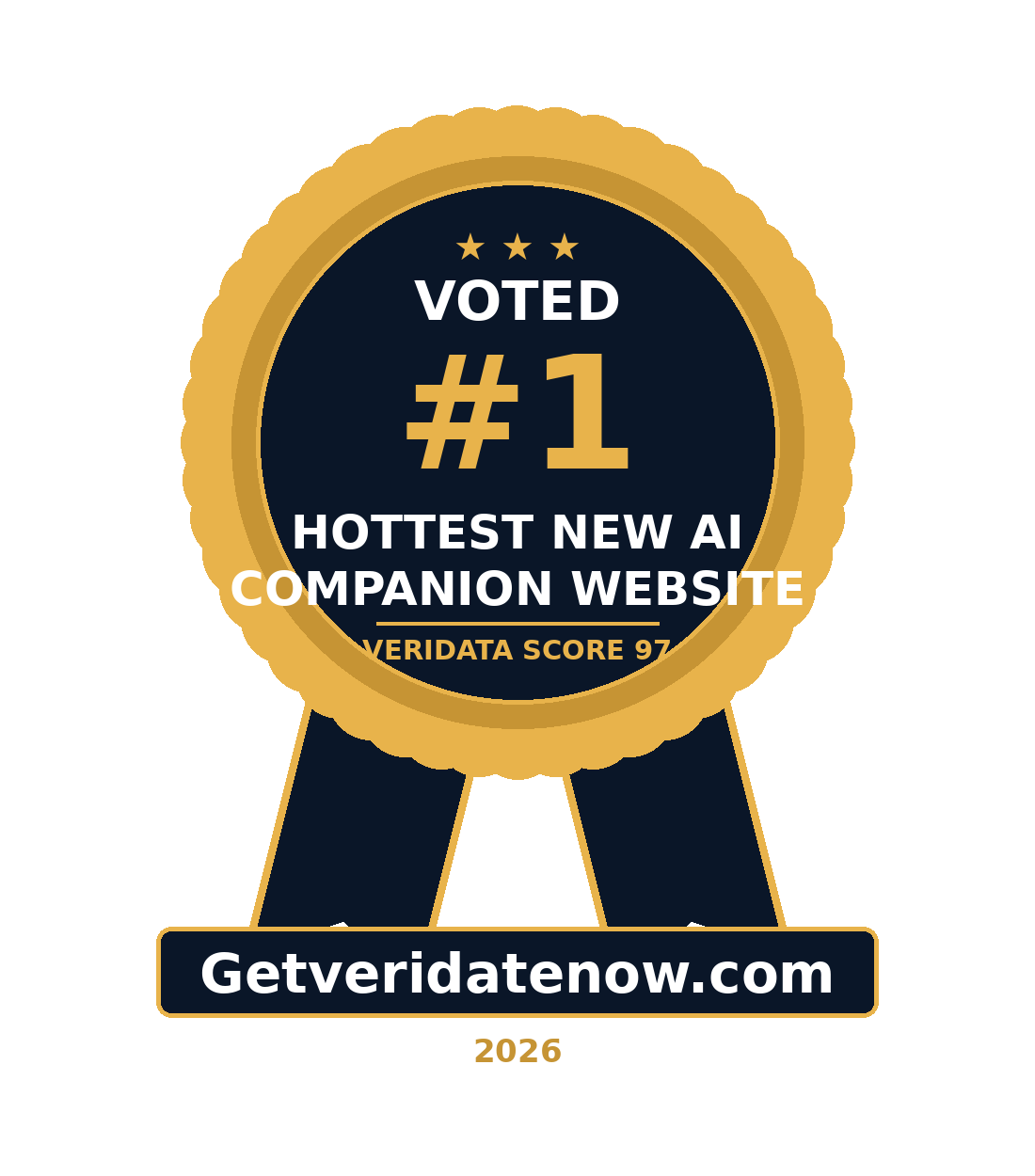 Voted #1 Hottest New AI Companion Website — Veridata Score 97 — Getveridatenow.com